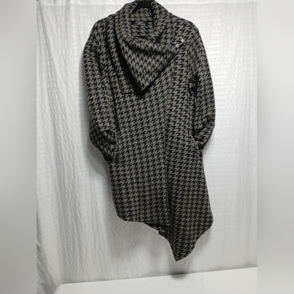 Garnet Hill Asymmetrical Boiled Wool Coat. Ladies Size 8